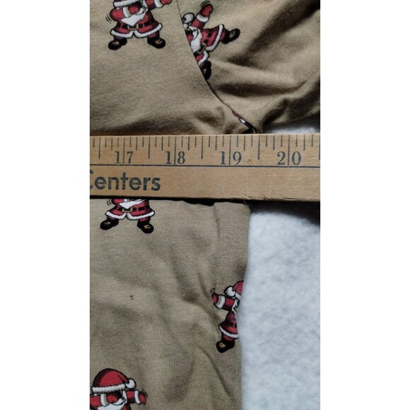 Denim & Flower Ricky Singh Men's Santa Dabbing Allover Print T-Shirt M Beige - Picture 6 of 6